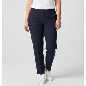 NWT DKNY Women’s Plus Size 18W Black Dress Pants High Rise Flare Career Trousers